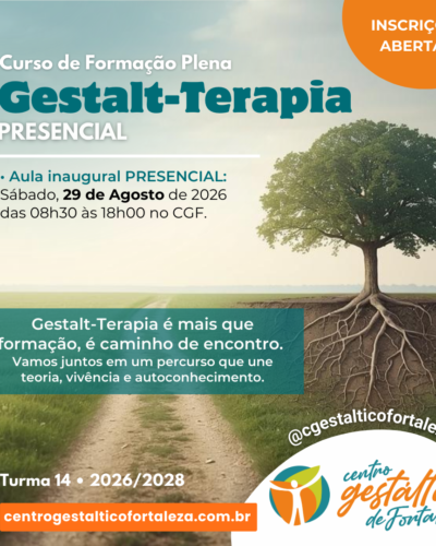 Formação Plena Presencial em Gestalt-terapia • Turma 14 (Mensal • início 29/08/26)
